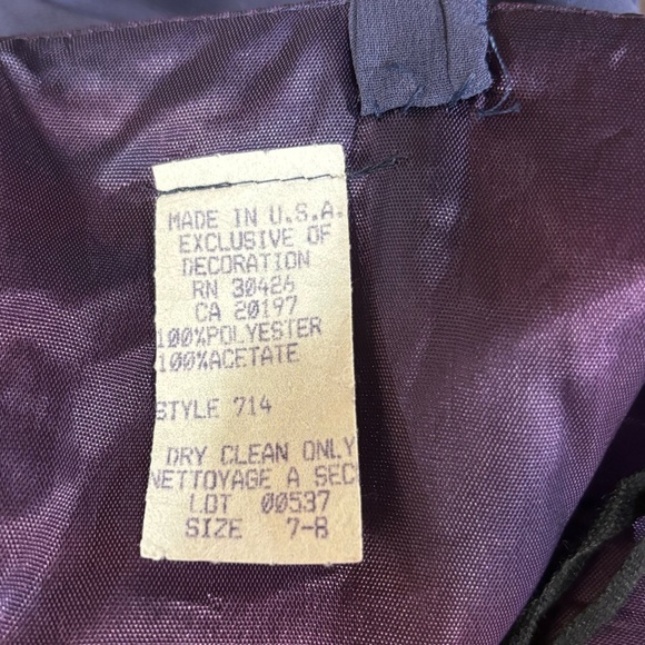 Vintage 70’s-80’s? Rosette Trimmed empire Waist Maxi Dress - Picture 8 of 8